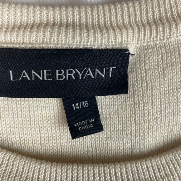 Lane Bryant Cream Knit Top - Picture 8 of 8